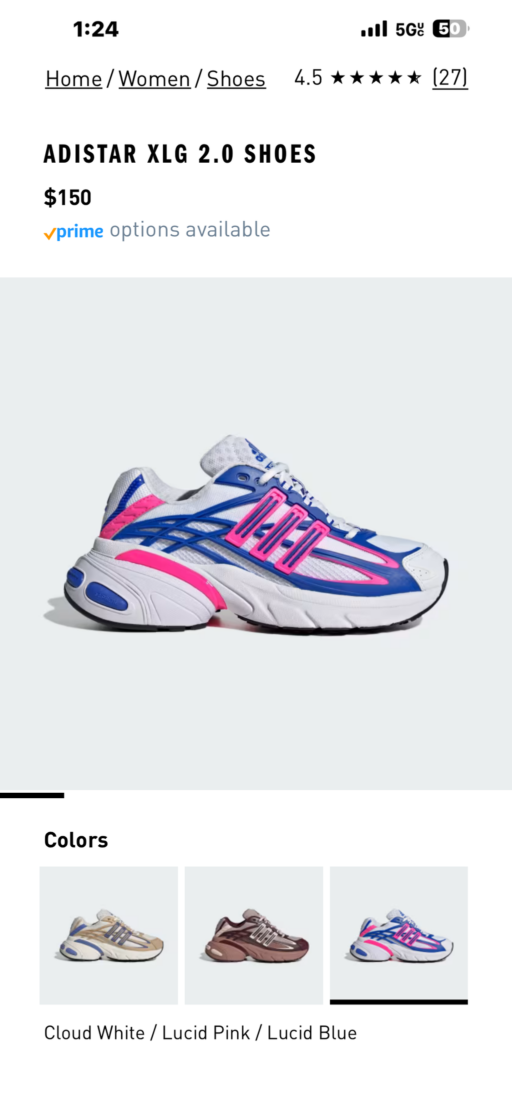 Brand & Model: adidas Adistar XLG 2.0 Shoes